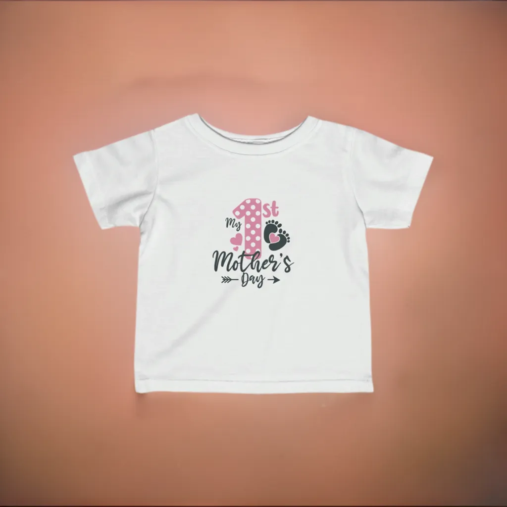 1st Easter For Girls Infant Fine Jersey Tee