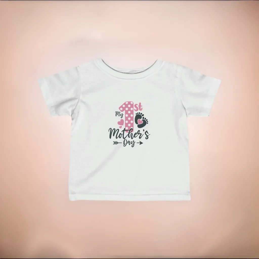 1st Easter For Girls Infant Fine Jersey Tee