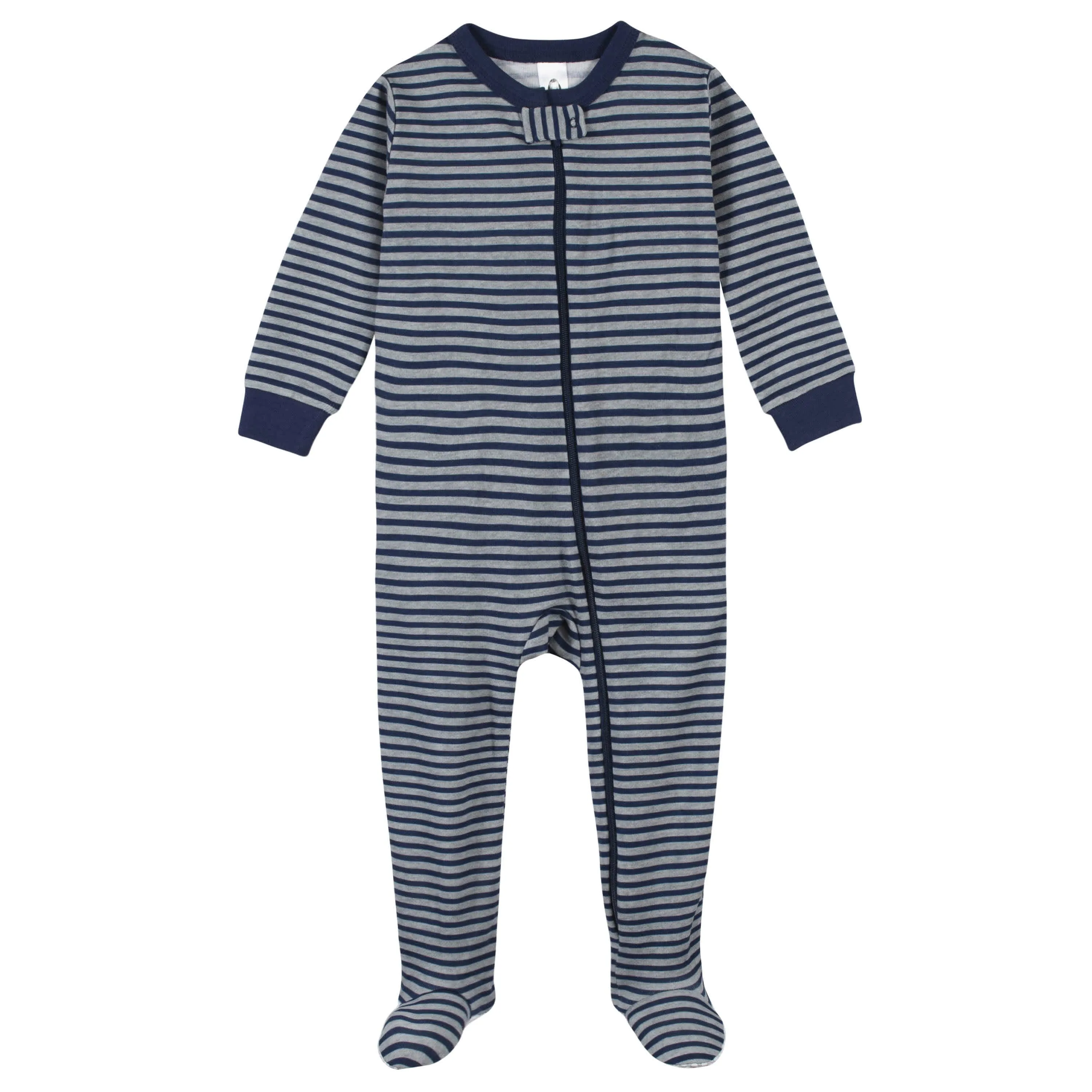 2-Pack Boys Crab Snug Fit Footed Cotton Pajamas