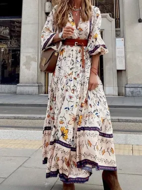 Bohemian Chic Floral Maxi Dress - Must-Have for Every Woman's Wardrobe