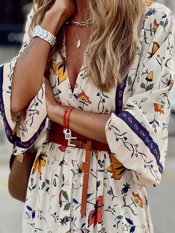 Bohemian Chic Floral Maxi Dress - Must-Have for Every Woman's Wardrobe