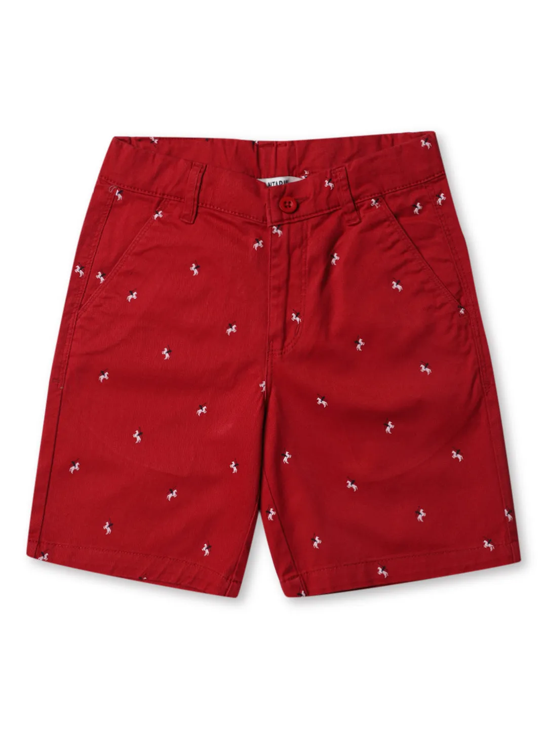 Boys Casual Red Shorts