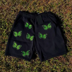 Casual butterfly print shorts