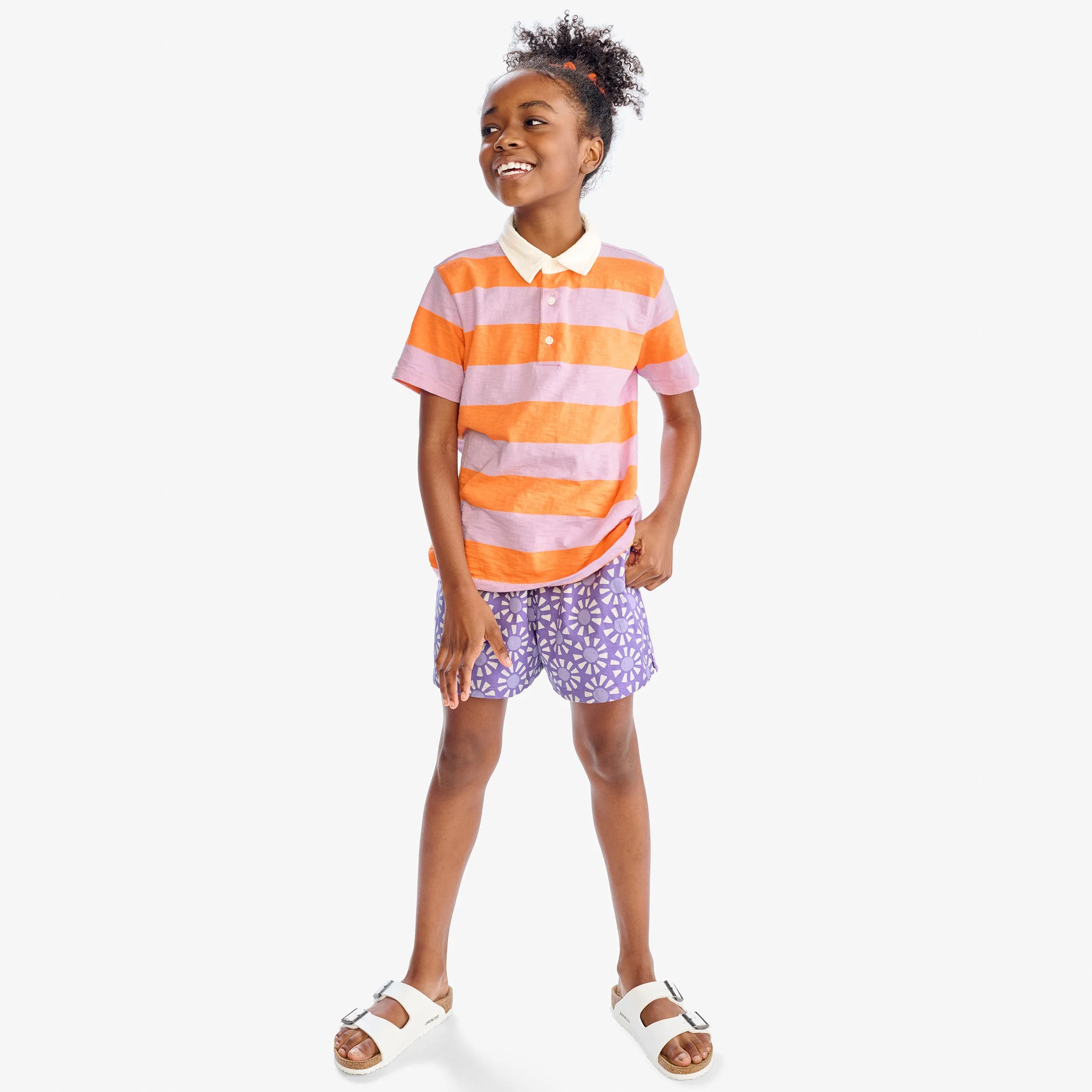 Clearance kids beach short in cutout suns