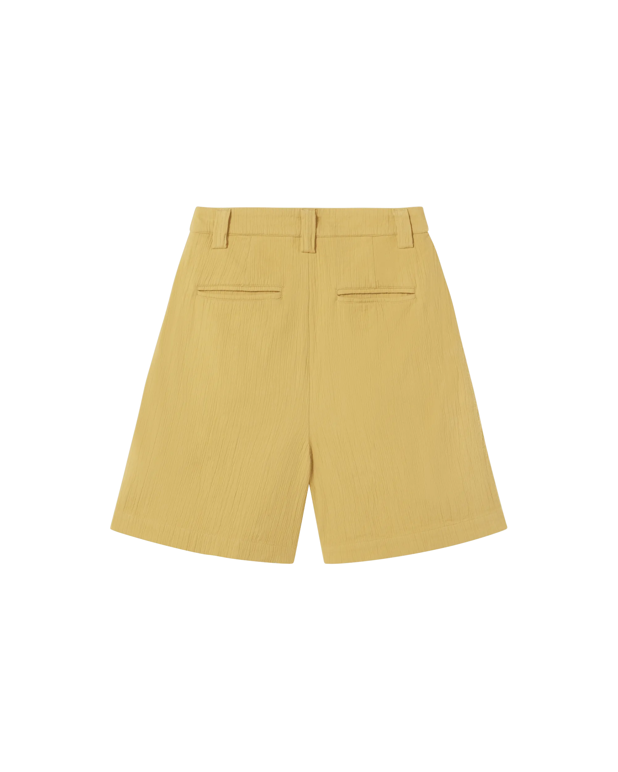 Crinkled Lia Shorts - Yellow