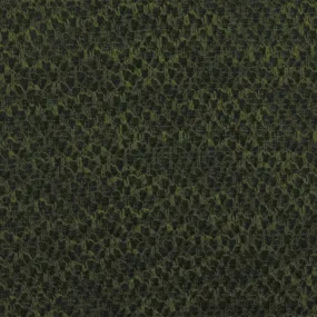 Deep Olive-Black Texture Poly Rayon Double Knit Fabric