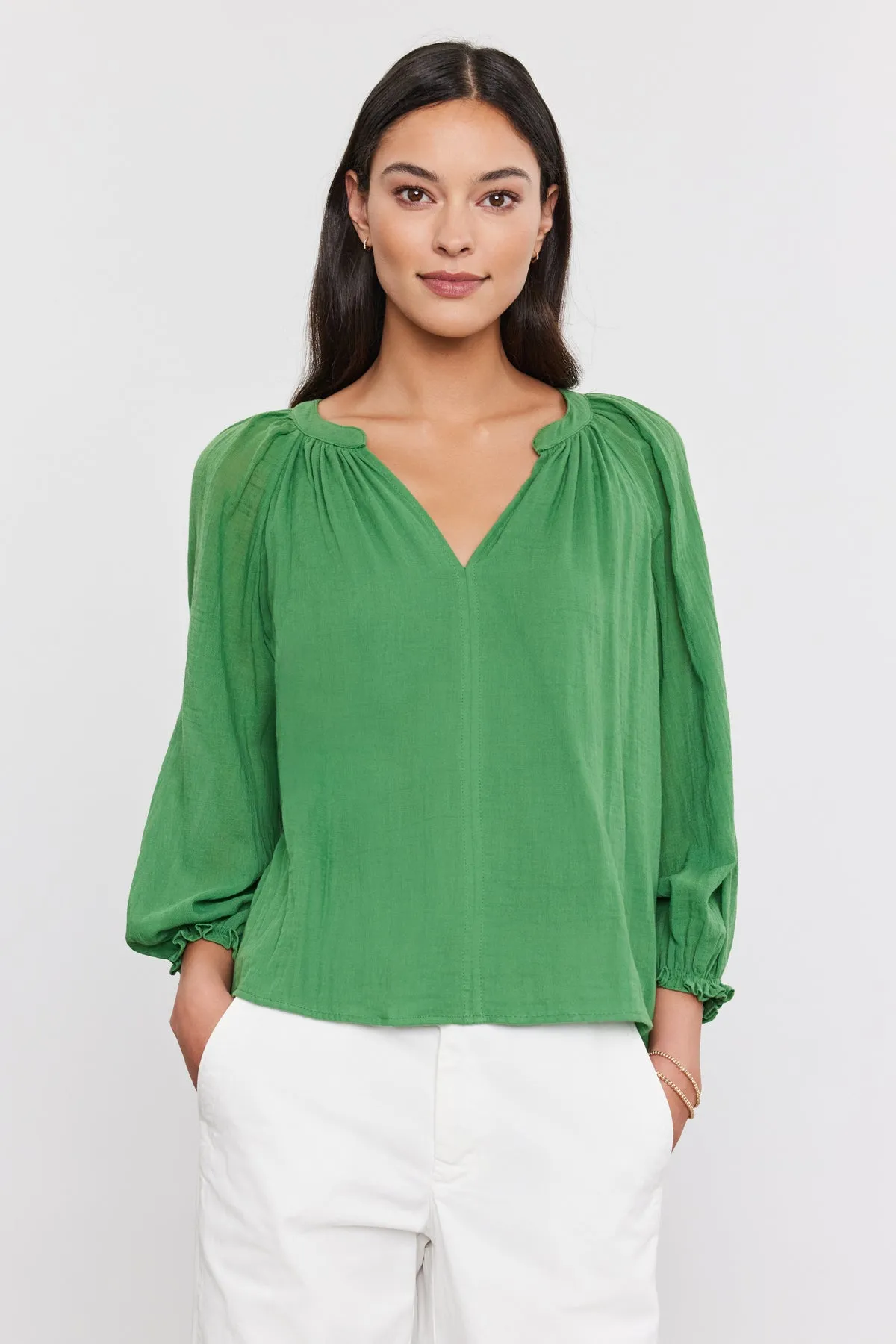 DENICE COTTON GAUZE TOP