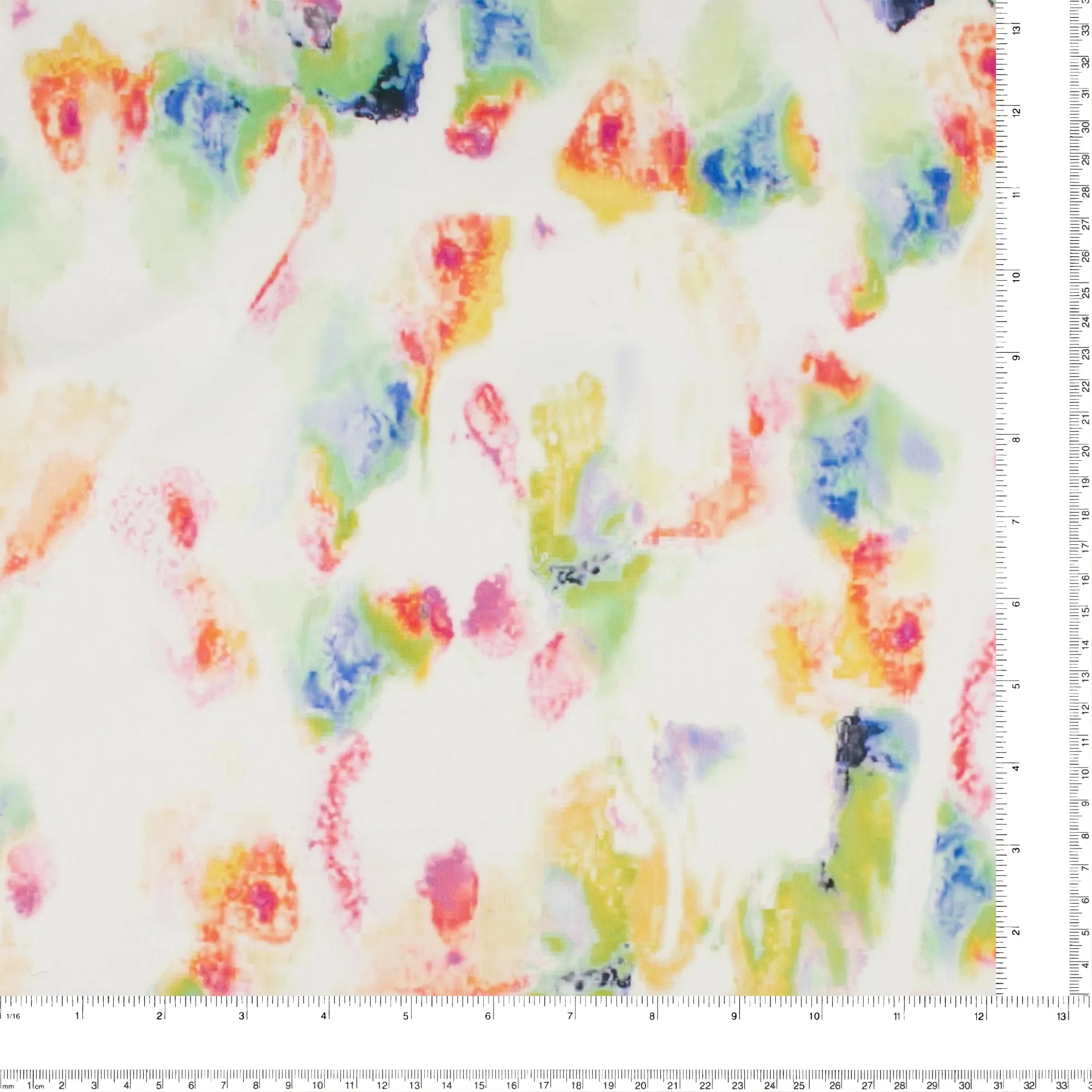 Digital Printed Sateen Cotton - BLOSSOM - 001 - Watercolor