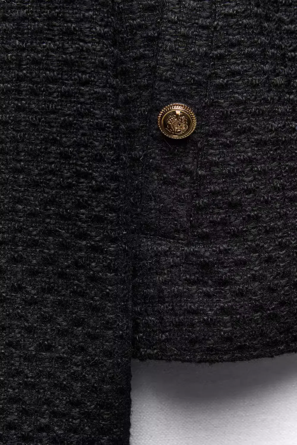 'Dolly' Round-Neck Short Tweed Jacket