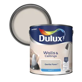 Dulux Matt Emulsion Paint For Walls And Ceilings - Gentle Fawn 2.5L