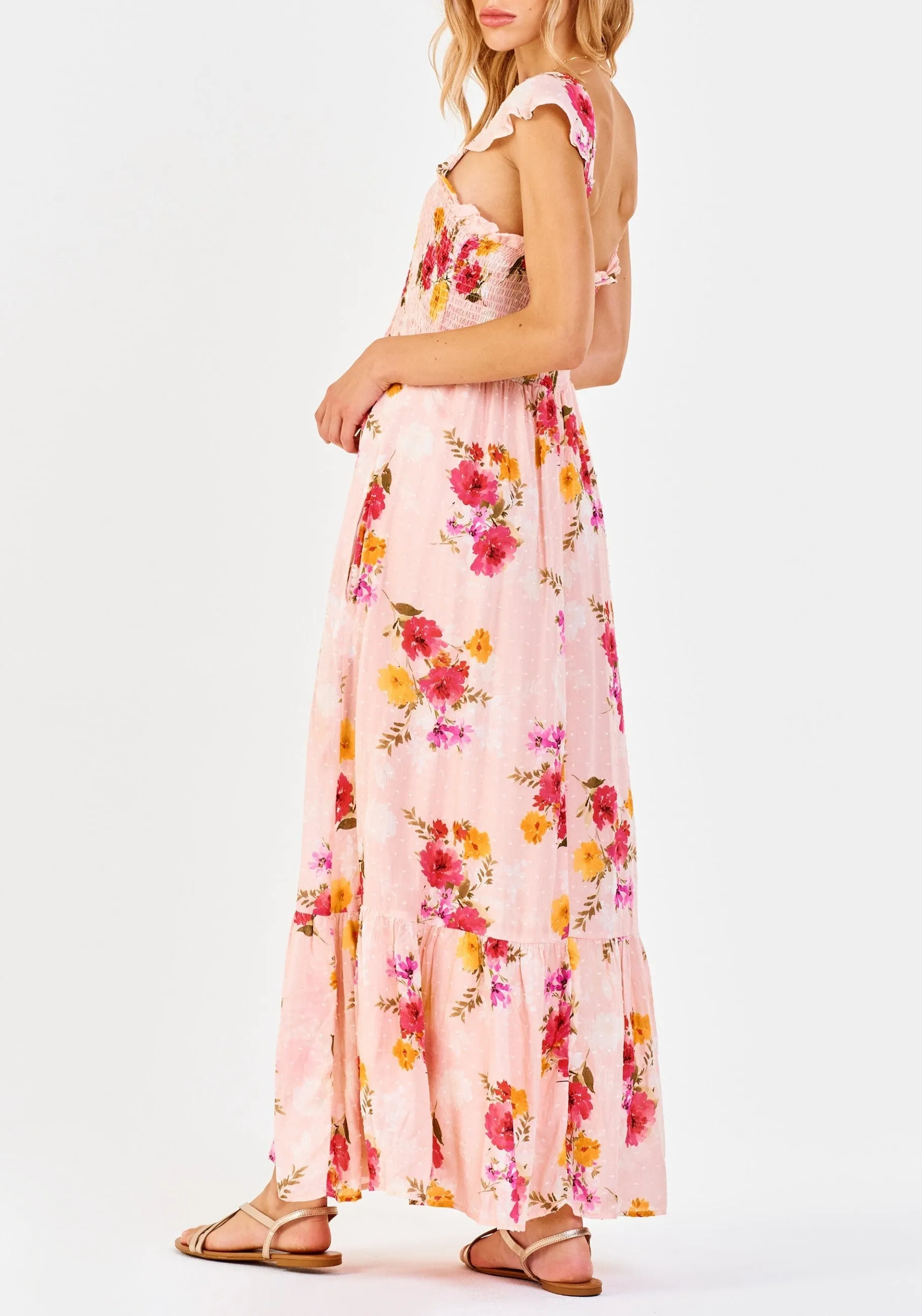 EMILIE RUFFLE DRESS SWEET GARDEN