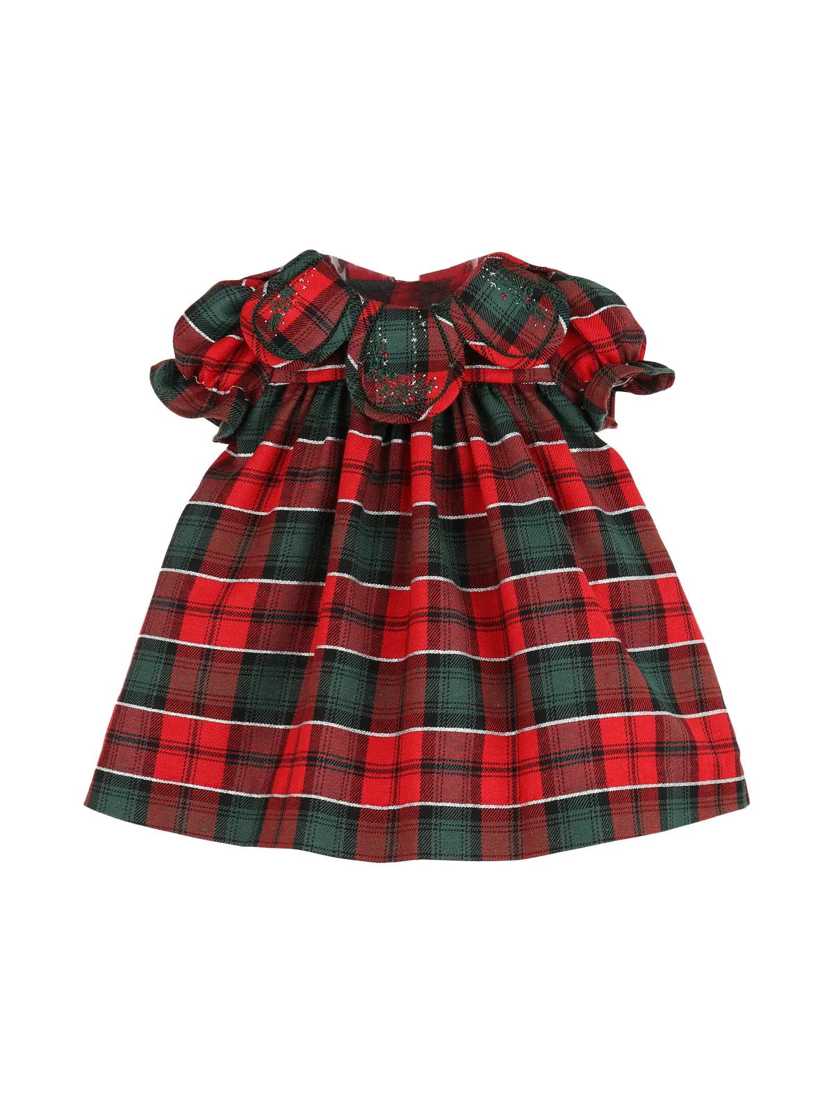 Festive Tartan Petal Dress