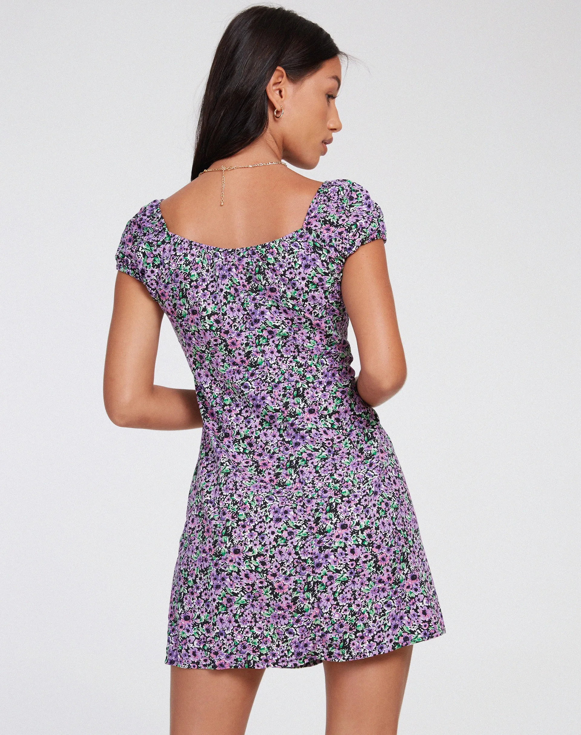 Gaval Mini Dress in Lilac Blossom