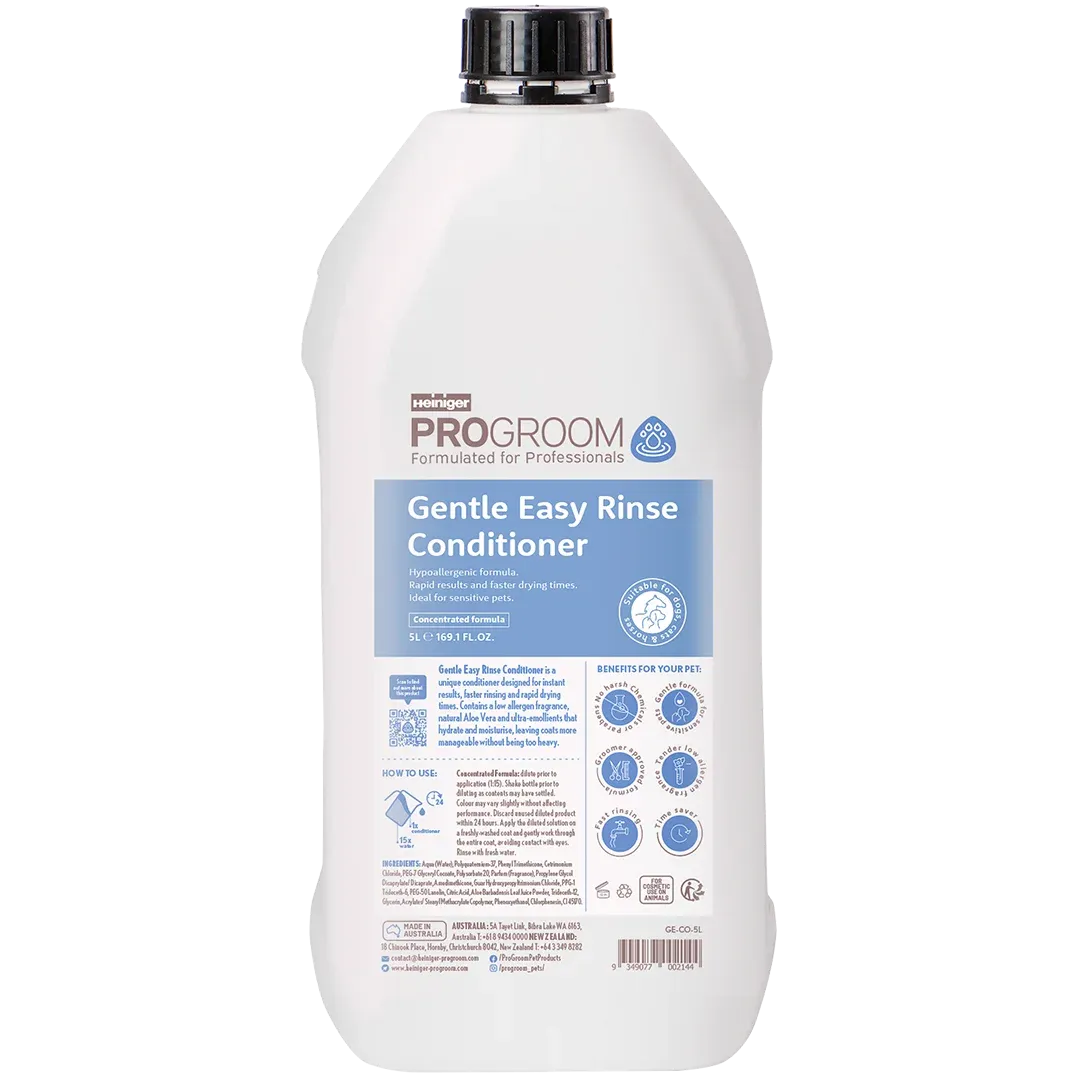 Gentle Easy Rinse Conditioner 5 Litre by Heiniger ProGroom