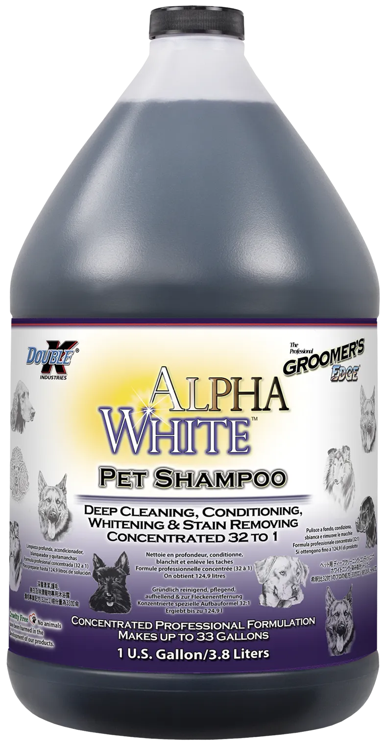 Groomer's Edge Alpha White Shampoo - Gallon