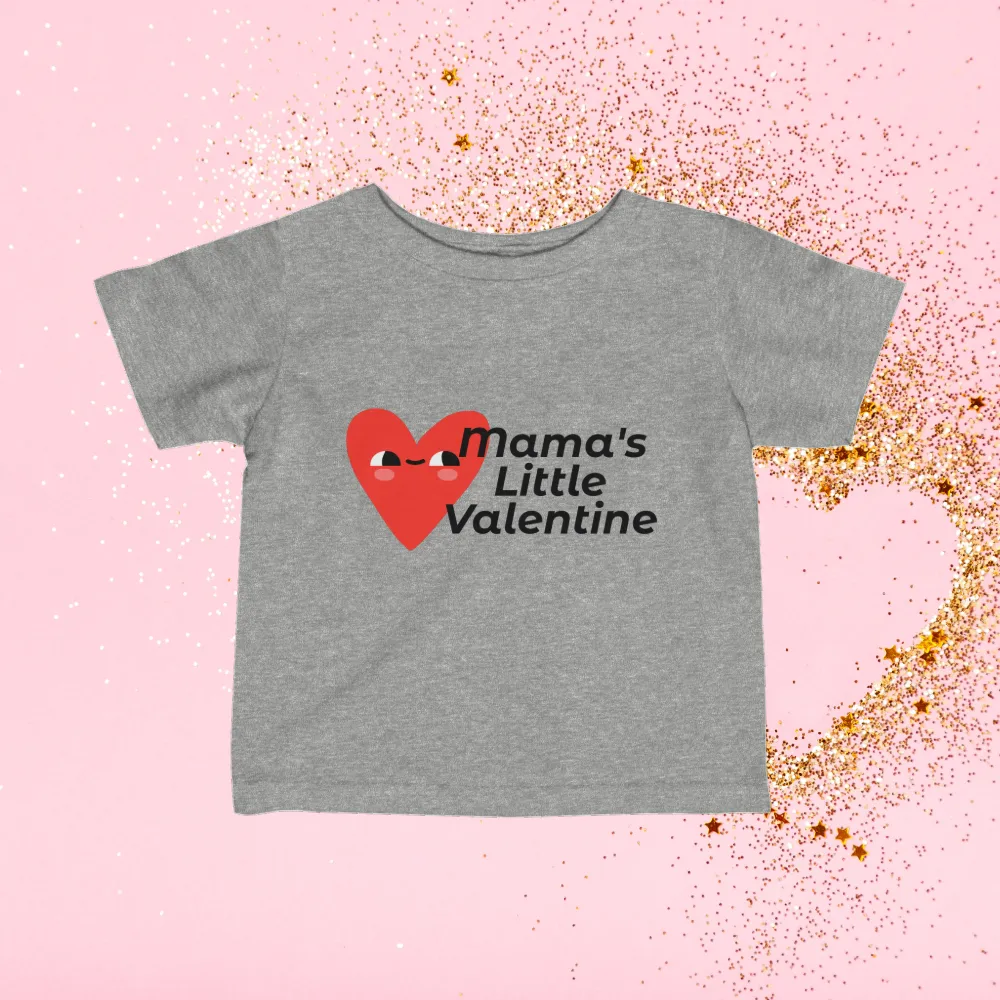 Infant Valentines Day Fine Jersey Tee. Valentines Day Shirt, Baby Clothes, Valentines Day Gift, Gift For New Mothers, Gift For Babies.