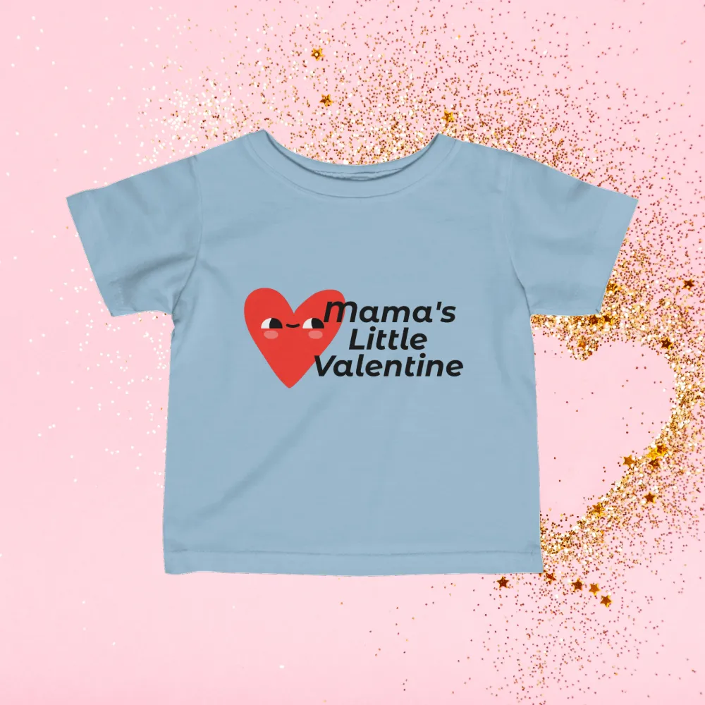 Infant Valentines Day Fine Jersey Tee. Valentines Day Shirt, Baby Clothes, Valentines Day Gift, Gift For New Mothers, Gift For Babies.