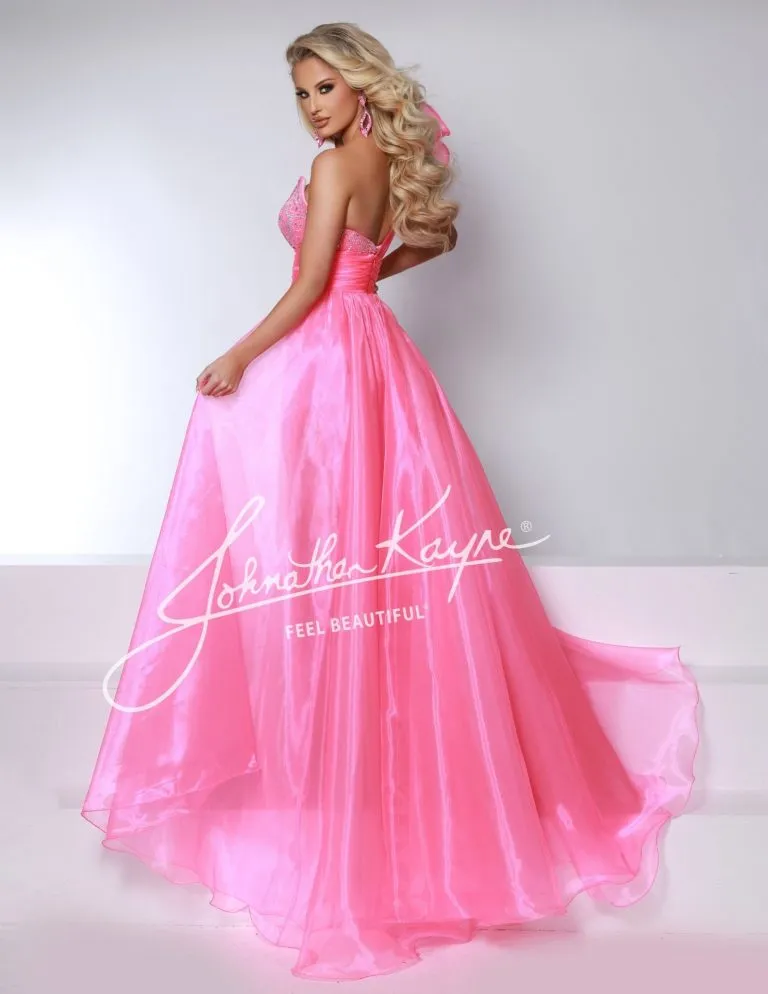 Johnathan Kayne Overskirt 2 One Shoulder Ruffle Pageant Overskirt Organza Formal Accessory