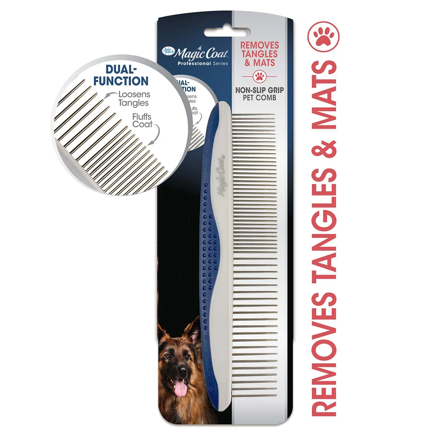 Magic Coat Professional Series Non-Slip Grip Pet Comb