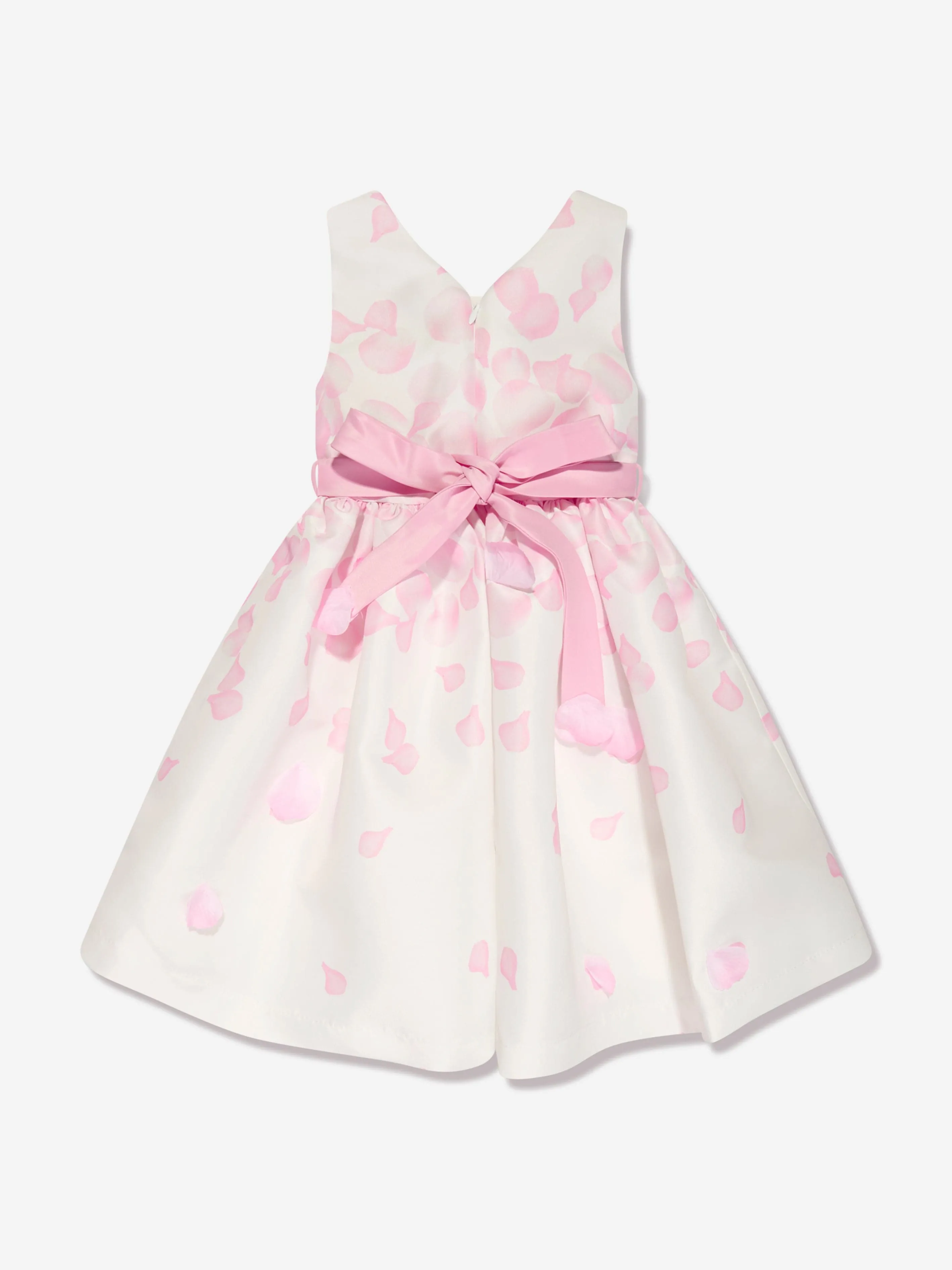 Mama Luma Girls Petal Dress in Ivory