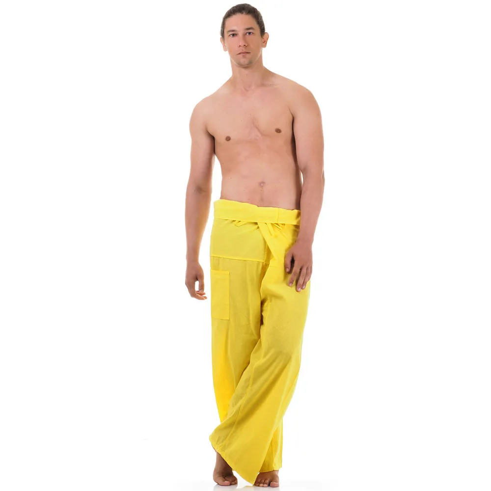 Men's Thai Fisherman Pants Golden Sunshine