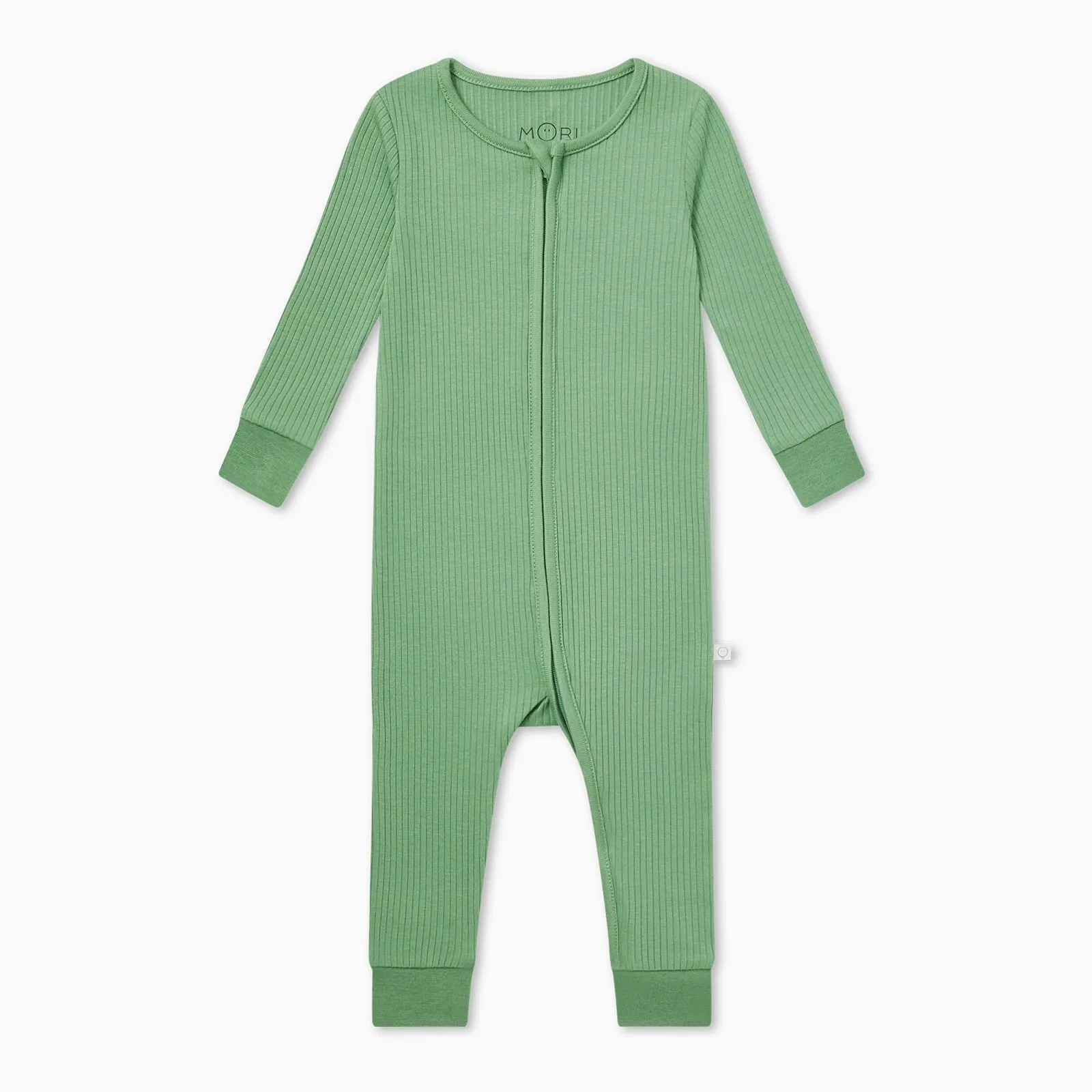 Moss Ribbed Clever Zip Snug Fit Pajamas