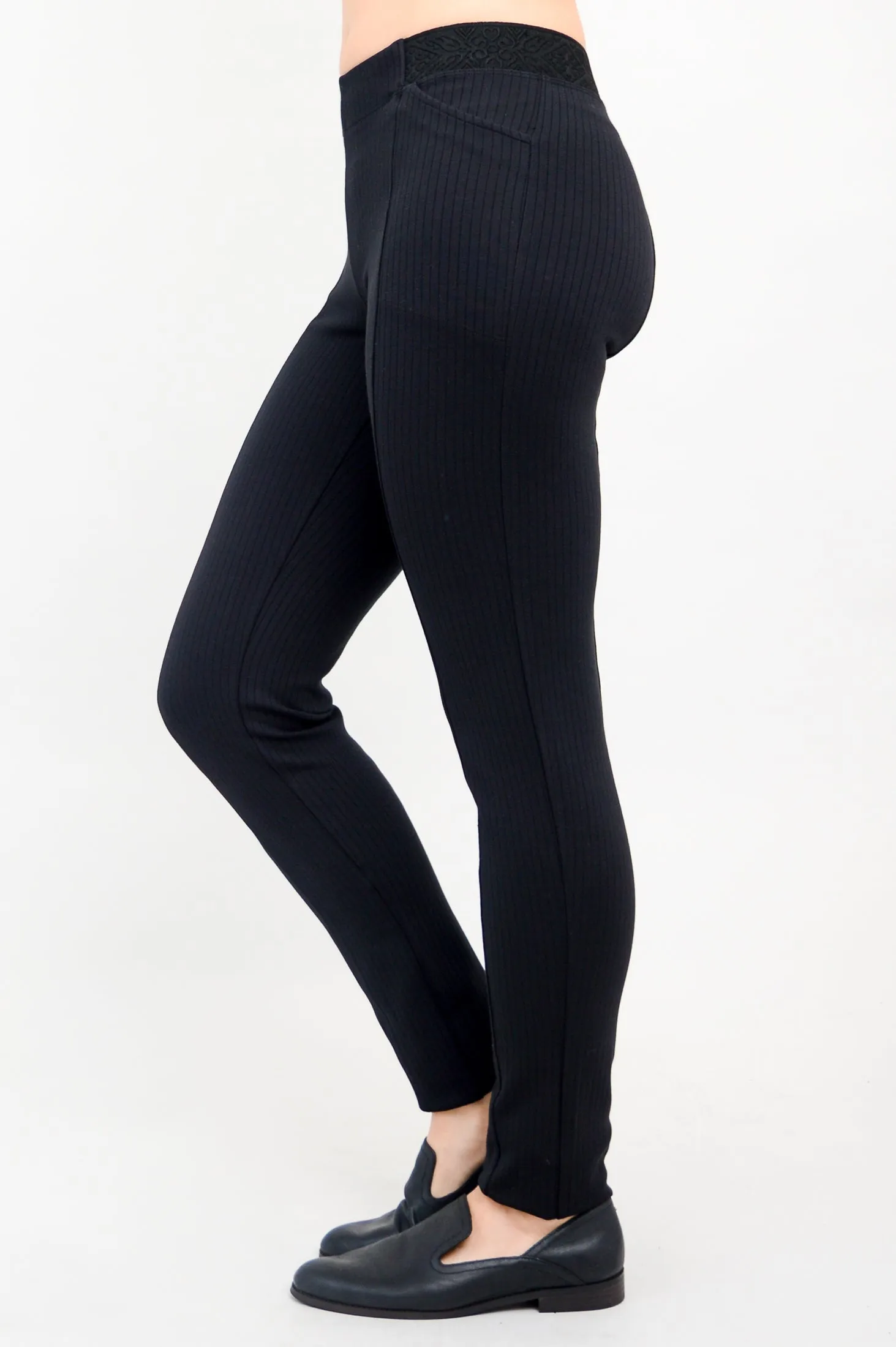 Nadia Pant, Jacquard Stripe, Modal