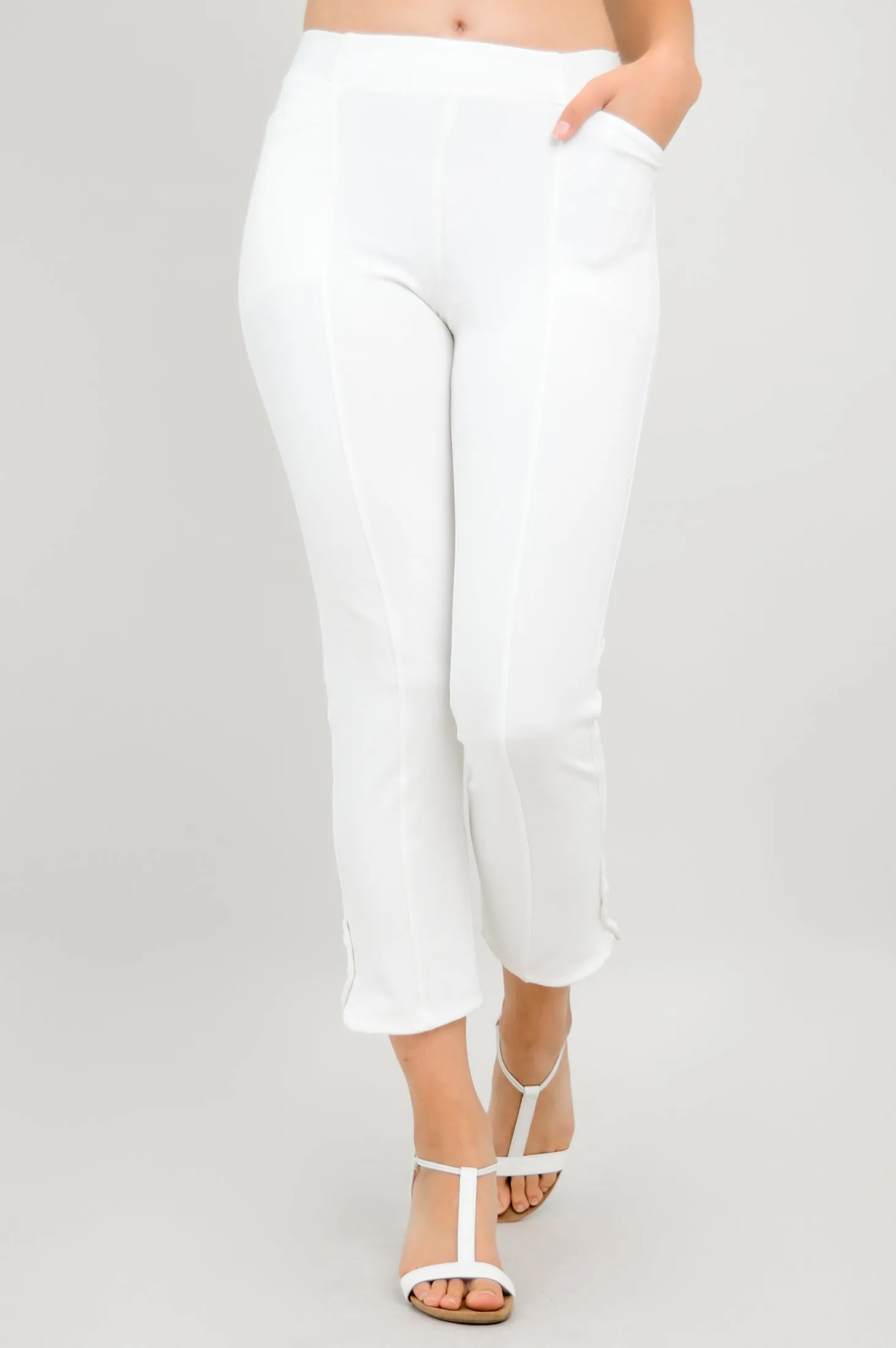 Nadine Crop, White, Modal