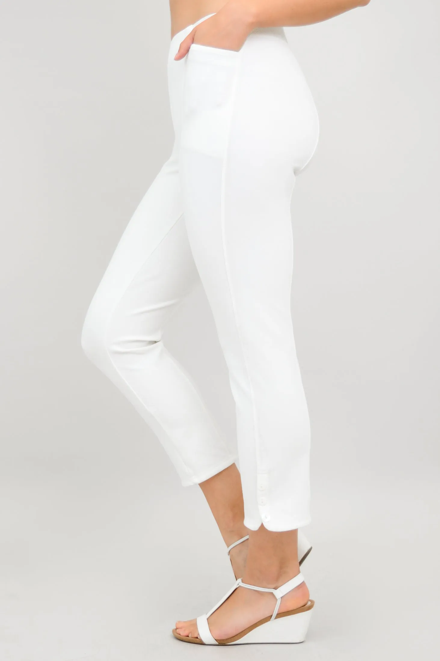 Nadine Crop, White, Modal