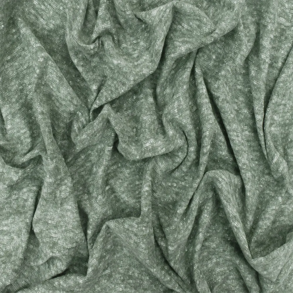 Olive Gray-Dusty Gray-White Texture Polyester Jersey Knit Fabric