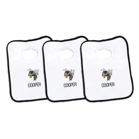 Personalized Georgia Tech Yellow Jackets Buzz 3-Pack Bibs