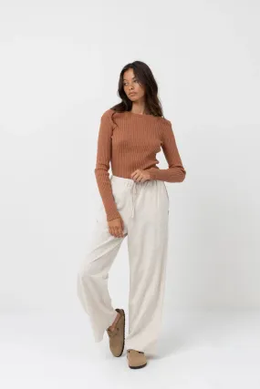 Rhythm W Classic Drawstring Pant OAT