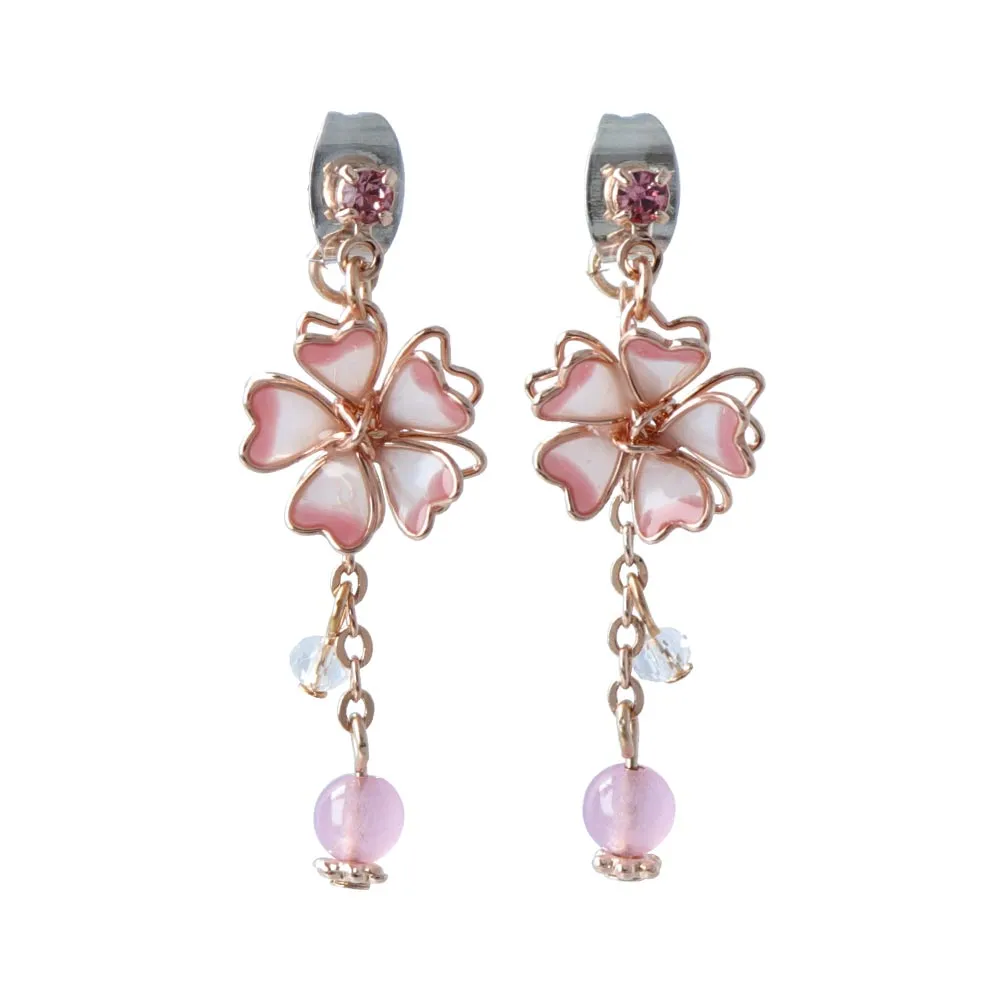 Sakura Front Back Earrings