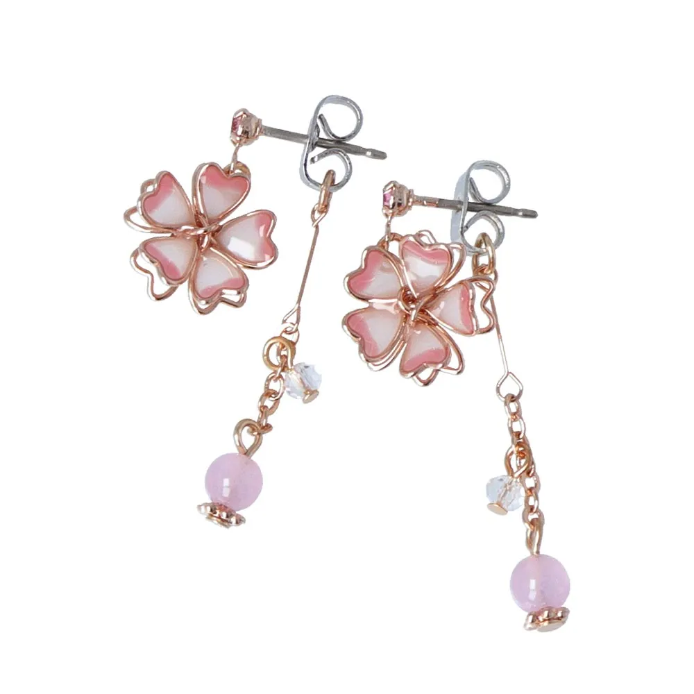 Sakura Front Back Earrings