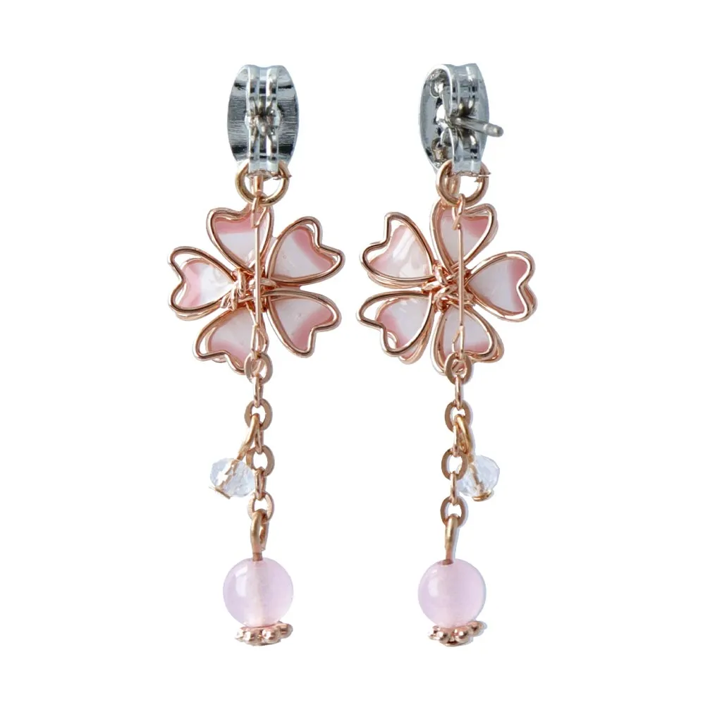 Sakura Front Back Earrings