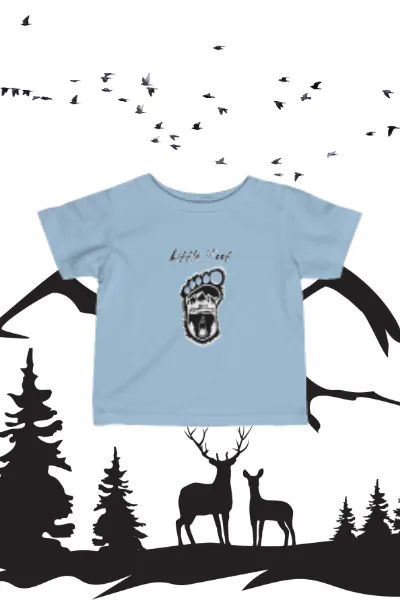 SCBC "Little Foot" Infant Fine Jersey Tee. Baby Clothes, Infant, Baby Shirt, Baby Accessories, Bear Shirt, Toddler Clothes, Kids Clothes