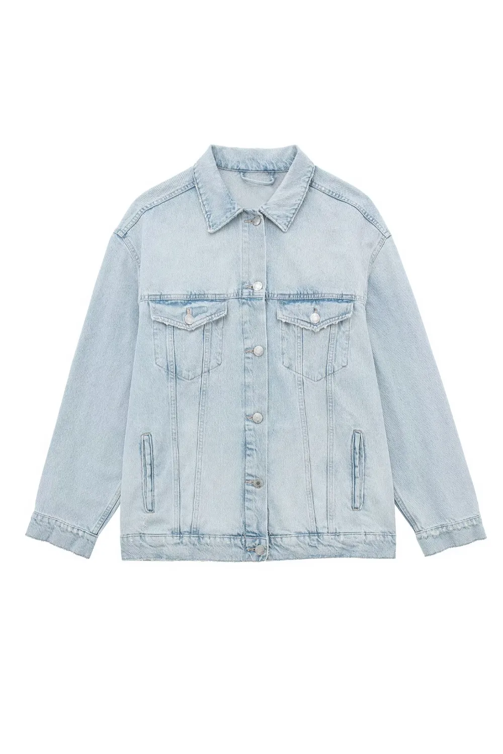 'Tanner' Long-Sleeved Collared Denim Jacket