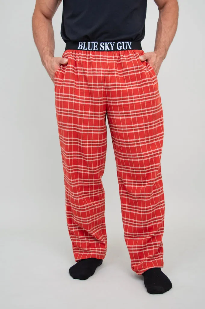 Tanner Pant, Red Plaid, 100% Cotton