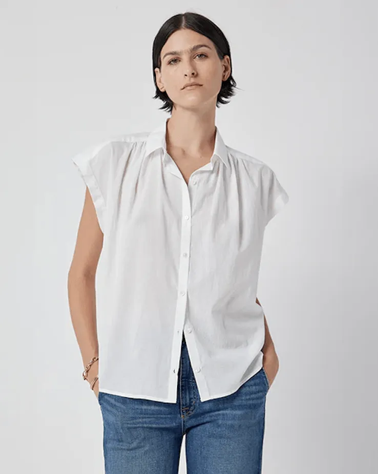 Velvet Palisade Top White