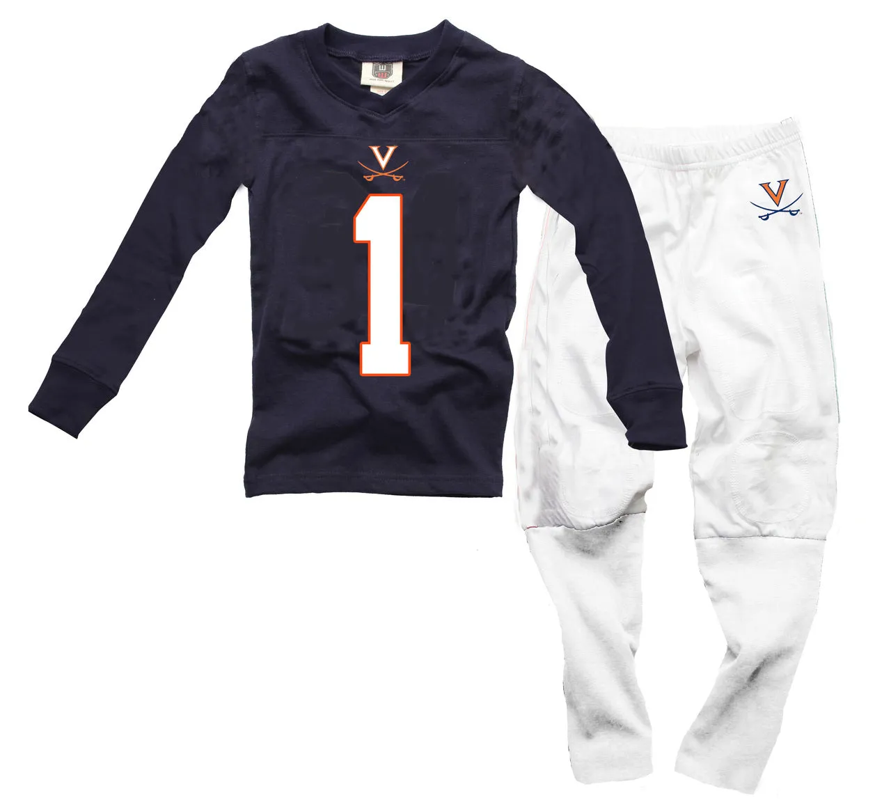 Virginia Cavaliers Kids Football Pajamas